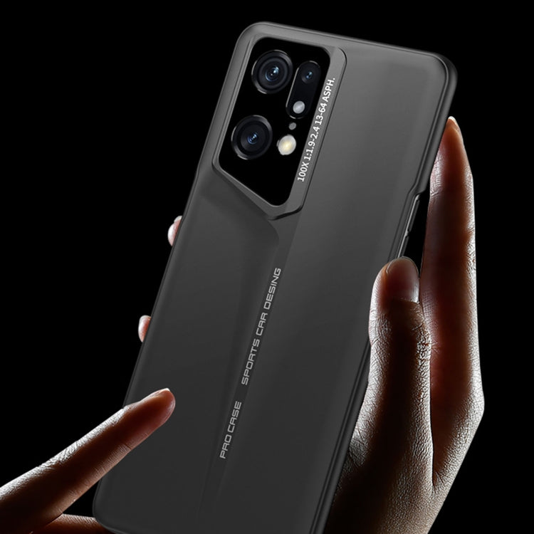 For OPPO Find X5 GKK Blade Ultra-thin Full Coverage Phone Case(Black)
