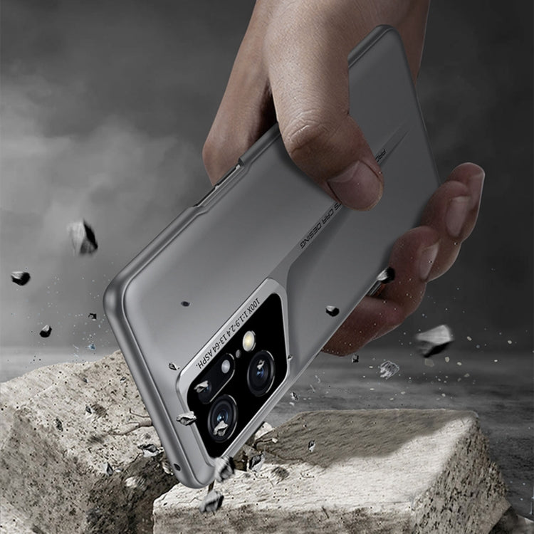 For OPPO Find X5 Pro GKK Blade Ultra-thin Full Coverage Phone Case(Grey)