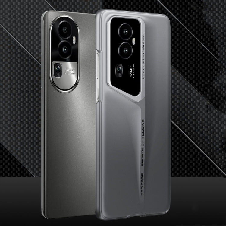 For OPPO Reno10 Pro GKK Blade Ultra-thin Full Coverage Phone Case(Grey)