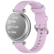 For Garmin Lily 2 14mm Silver Buckle Silicone Watch Band Wristband(Purple) - Watch Bands by PMC TechLife | Online Shopping South Africa | PMC TechLife