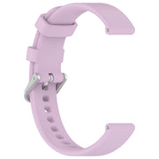 For Garmin Lily 2 14mm Silver Buckle Silicone Watch Band Wristband(Purple)