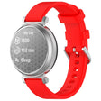 For Garmin Lily 2 14mm Silver Buckle Silicone Watch Band Wristband(Red) - Watch Bands by PMC TechLife | Online Shopping South Africa | PMC TechLife
