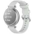 For Garmin Lily 2 14mm Silver Buckle Silicone Watch Band Wristband(Light Grey) - Watch Bands by PMC TechLife | Online Shopping South Africa | PMC TechLife