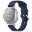 For Garmin Lily 2 14mm Silver Buckle Silicone Watch Band Wristband(Midnight  Blue) - Watch Bands by PMC TechLife | Online Shopping South Africa | PMC TechLife
