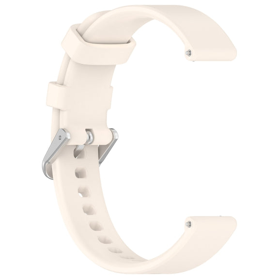 For Garmin Lily 2 14mm Silver Buckle Silicone Watch Band Wristband(Starlight)