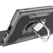 For Samsung Galaxy S24 Ultra 5G GKK Armor Flip Leather Phone Case, Without Pen(Carbon Fiber Texture)