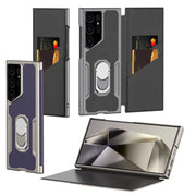 For Samsung Galaxy S24 Ultra 5G GKK Armor Flip Leather Phone Case, Without Pen(Gold)