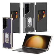For Samsung Galaxy S23 Ultra 5G GKK Armor Flip Leather Phone Case, Without Pen(Gold)