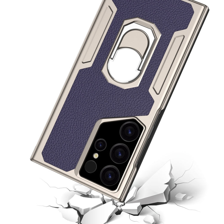 For Samsung Galaxy S23 Ultra 5G GKK Armor Flip Leather Phone Case, Without Pen(Gold)