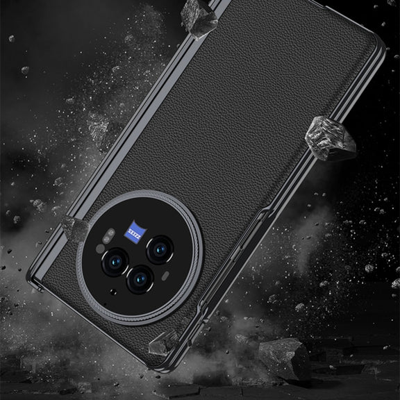 For vivo X Fold3 Pro GKK Integrated Magnetic Fold Hinge Leather Shockproof Phone Case(Silver)