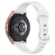 20mm Slim Reverse Buckle Silicone Watch Band(White)