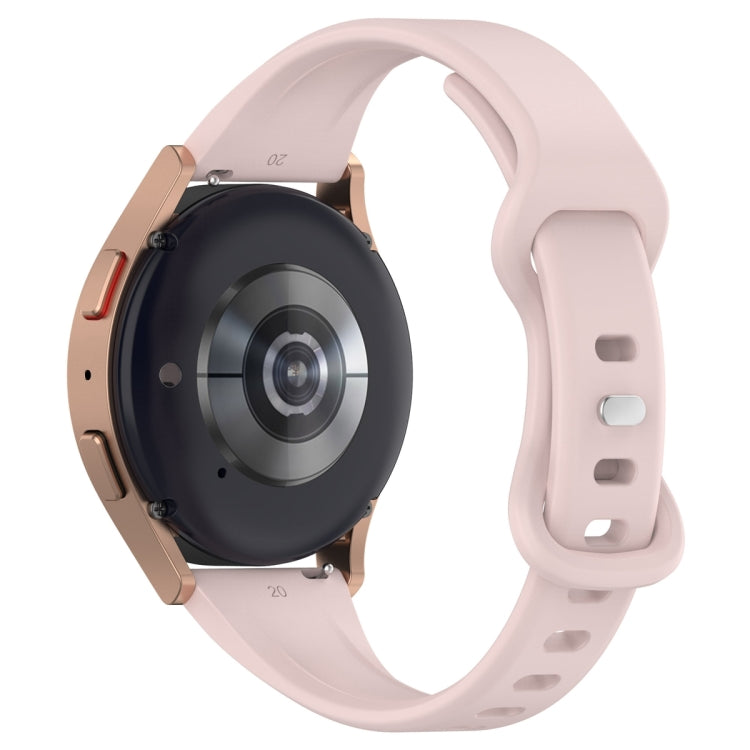 20mm Slim Reverse Buckle Silicone Watch Band(Light Pink)