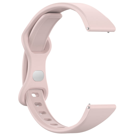 20mm Slim Reverse Buckle Silicone Watch Band(Light Pink)