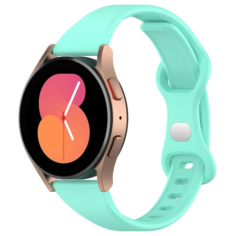 20mm Slim Reverse Buckle Silicone Watch Band(Teal)