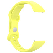 22mm Slim Reverse Buckle Silicone Watch Band(Bright Yellow)