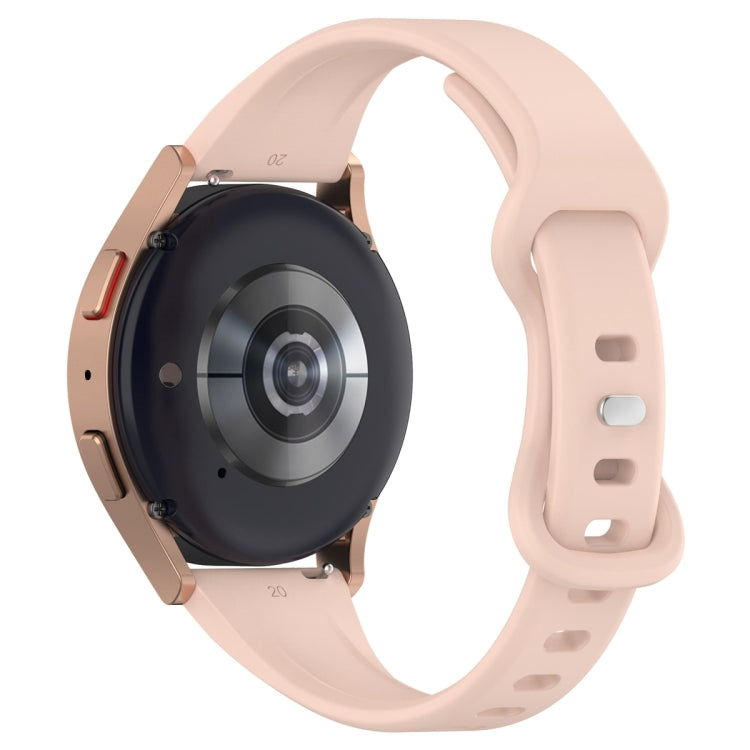 22mm Slim Reverse Buckle Silicone Watch Band(Flesh Pink)
