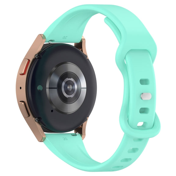 22mm Slim Reverse Buckle Silicone Watch Band(Teal)
