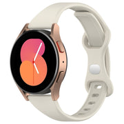 22mm Slim Reverse Buckle Silicone Watch Band(Apricot)