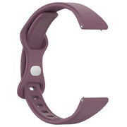 22mm Slim Reverse Buckle Silicone Watch Band(Purple)
