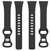 22mm Slim Reverse Buckle Silicone Watch Band(Blue Grey)
