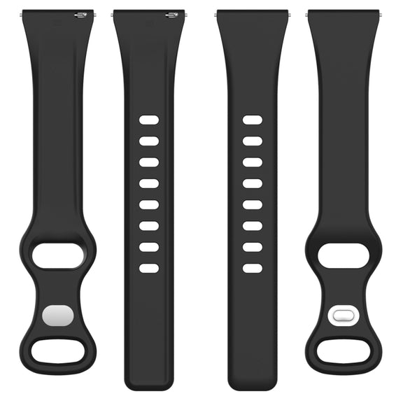 20mm Slim Reverse Buckle Silicone Watch Band(Pine Green)