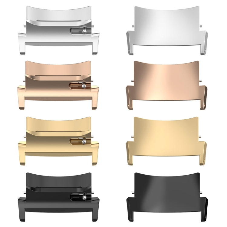 For OPPO Watch X / OnePlus Watch 2 1 Pair 22mm Watch Band Stainless Steel Connector(Gold)