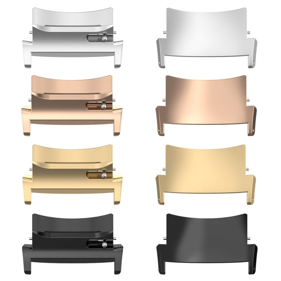 For OPPO Watch X / OnePlus Watch 2 1 Pair 22mm Watch Band Stainless Steel Connector(Gold)