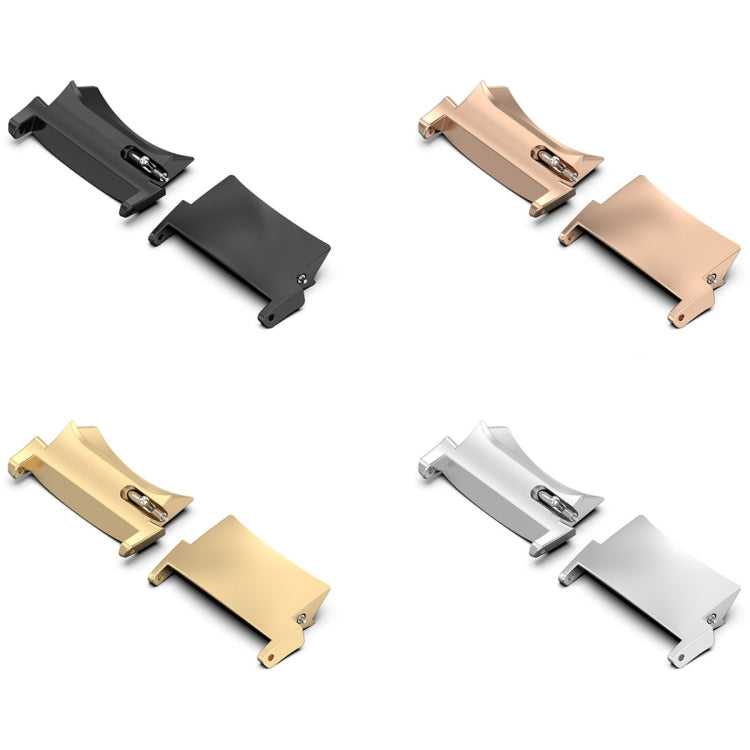 For OPPO Watch X / OnePlus Watch 2 1 Pair 22mm Watch Band Stainless Steel Connector(Gold)