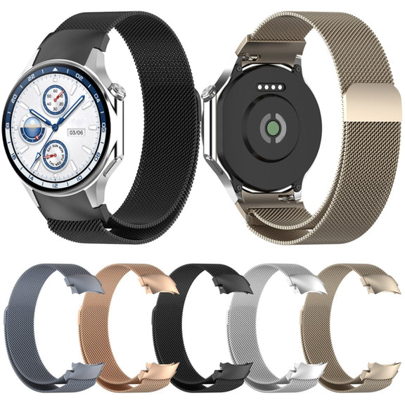 For OPPO Watch X2 / OnePlus Watch 3 Milan Magnetic Steel Mesh Watch Band(Space Grey)