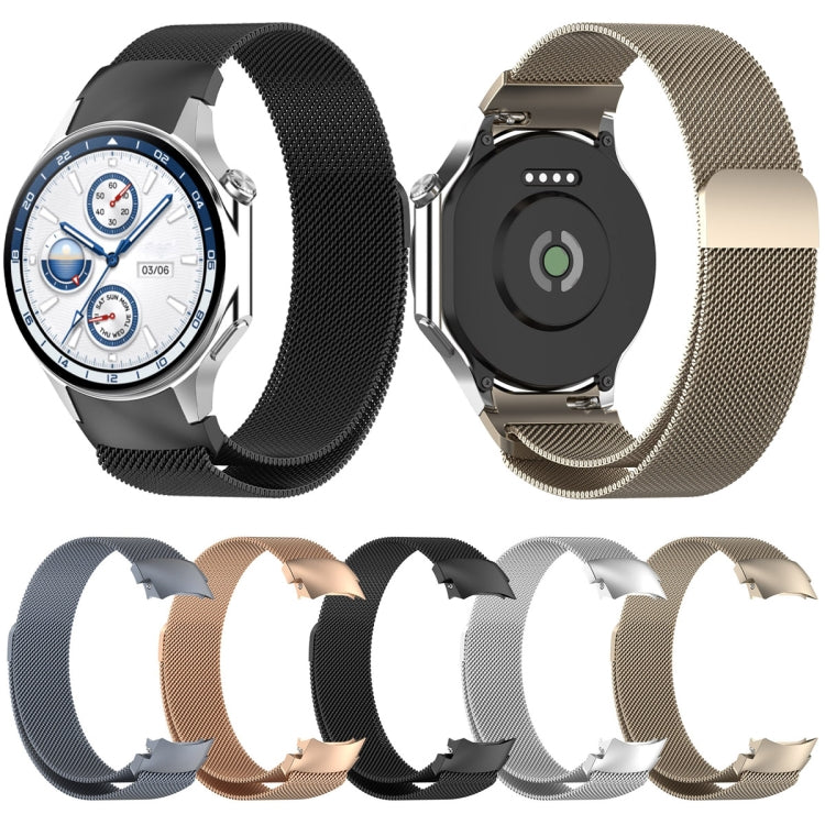 For OPPO Watch X2 / OnePlus Watch 3 Milan Magnetic Steel Mesh Watch Band(Silver)