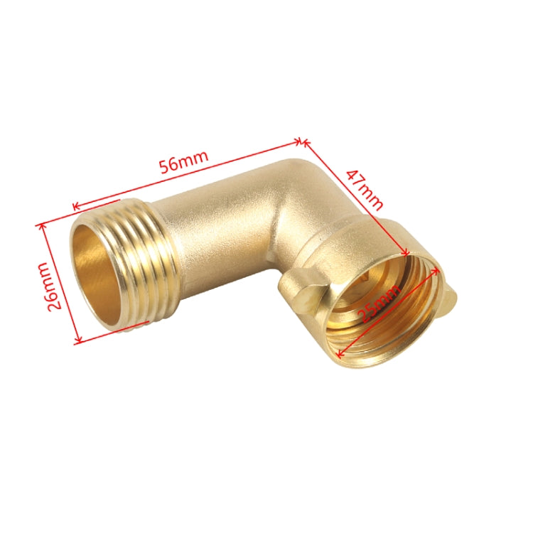 2pcs / Set RV Water Inlet Check 45/90 Degree 3/4 Connector Adapter(Yellow)