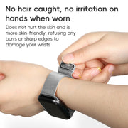 For Apple Watch 42mm ZGA Milanese Magnetic Metal Watch Band(Silver)