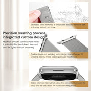 For Apple Watch 42mm ZGA Milanese Magnetic Metal Watch Band(Silver)