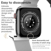 For Apple Watch 42mm ZGA Milanese Magnetic Metal Watch Band(Silver)