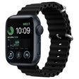 For Apple Watch SE 2022 44mm ZGA Ocean Silicone Watch Band(Black) - Watch Bands by ZGA | Online Shopping South Africa | PMC TechLife | Buy Now Pay Later Mobicred