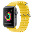 For Apple Watch 42mm ZGA Ocean Silicone Watch Band(Yellow) - Watch Bands by ZGA | Online Shopping South Africa | PMC TechLife | Buy Now Pay Later Mobicred