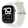 For Apple Watch Series 10 46mm ZGA Ocean Silicone Watch Band(White) - free shipping - PMc TechLife - Order now!