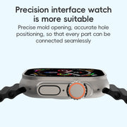 For Apple Watch Series 10 46mm ZGA Ocean Silicone Watch Band(Black)