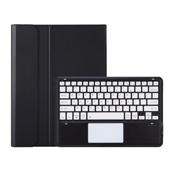 For vivo Pad3 Pro 13 inch  AV14-A Bluetooth Keyboard TPU Leather Tablet Case with Holder(Black White)