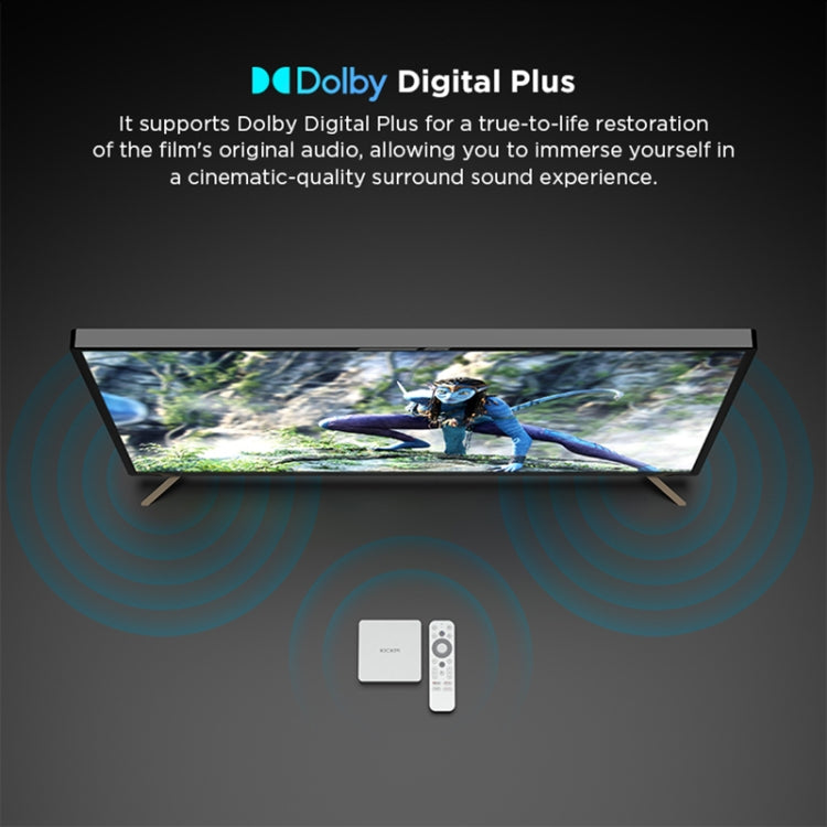 Kickpi KP1 Dual Band WiFi 4K HD Android TV Box, RAM:2GB+32GB(EU Plug)