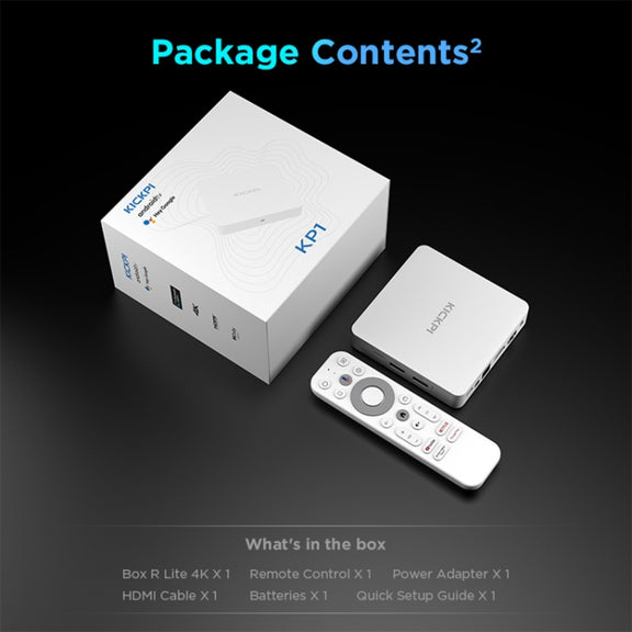 Kickpi KP1 Dual Band WiFi 4K HD Android TV Box, RAM:2GB+32GB(EU Plug)