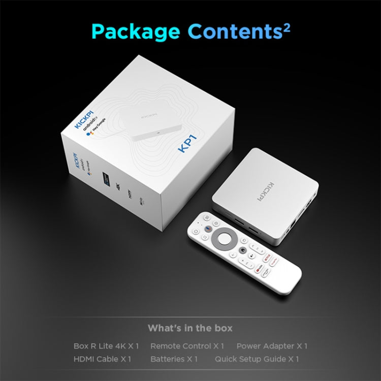 Kickpi KP1 Dual Band WiFi 4K HD Android TV Box, RAM:2GB+32GB(EU Plug)
