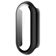 For Xiaomi Mi Band 8 / 9 Ceramic / 10 Ceramic Tempered Film Integrated PC Protective Watch Cover(Black)