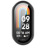 For Xiaomi Mi Band 8 / 9 Ceramic / 10 Ceramic Tempered Film Integrated PC Protective Watch Cover(Black)