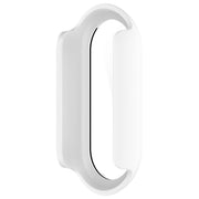 For Xiaomi Mi Band 8 PC + Tempered Film Integrated Protective Watch Case(White)