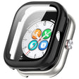 For Honor Choice Haylou Watch PC + Tempered Film Integrated Protective Watch Case(Black) - Watch Cases by PMC TechLife | Online Shopping South Africa | PMC TechLife