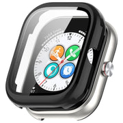 For Honor Choice Haylou Watch PC + Tempered Film Integrated Protective Watch Case(Black)