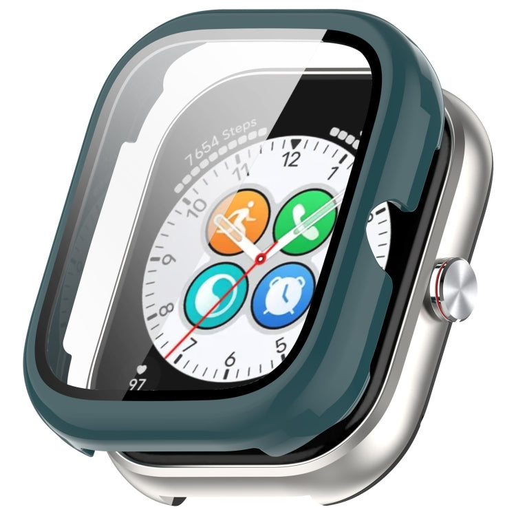 For Honor Choice Haylou Watch PC + Tempered Film Integrated Protective Watch Case(Pine Green)