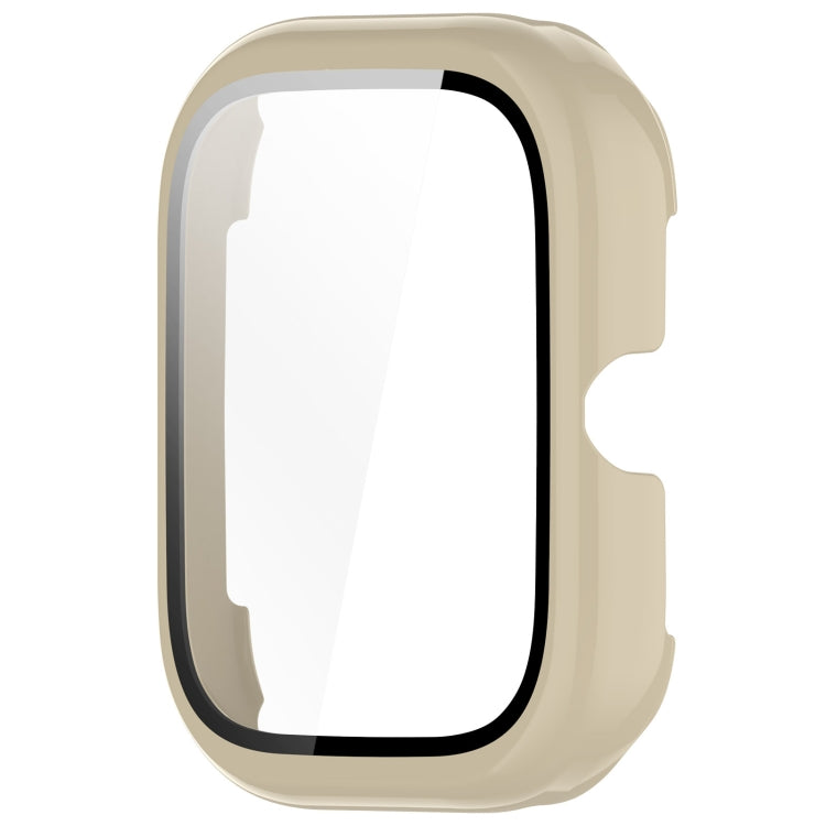 For Honor Choice Haylou Watch PC + Tempered Film Integrated Protective Watch Case(Ivory White)