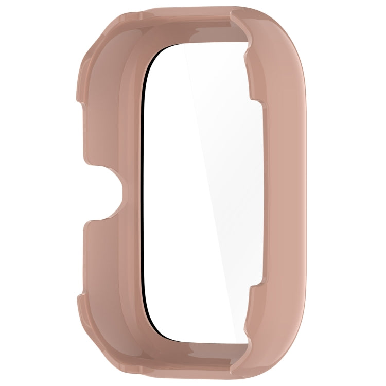For Honor Choice Haylou Watch PC + Tempered Film Integrated Protective Watch Case(Pink)